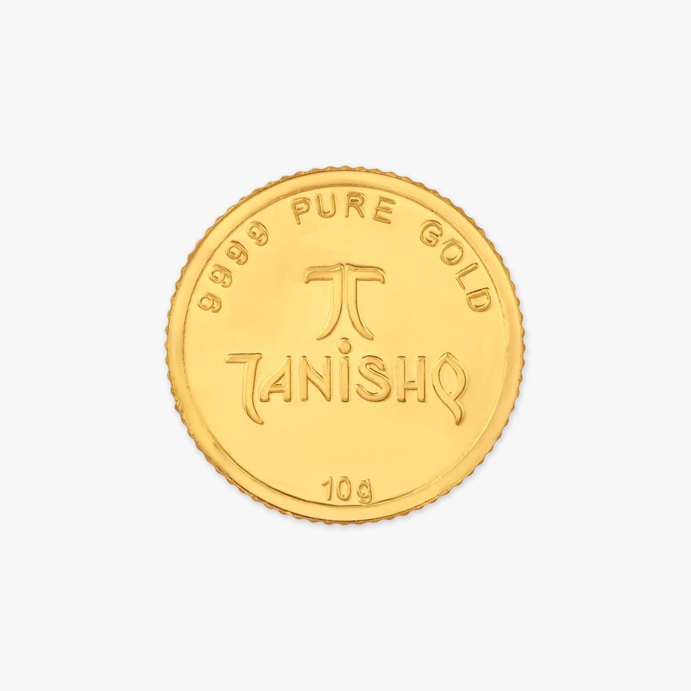 10 gram 24 Karat Gold Coin with Lakshmi Motif,,hi-res image number null