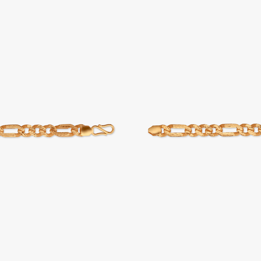 Power Links Gold Bracelet for Men,,hi-res image number null