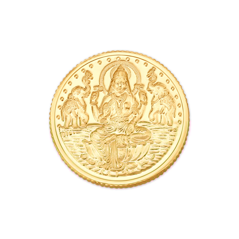 10 gram 22 Karat Gold Coin with the Blessings of Ma Lakshmi