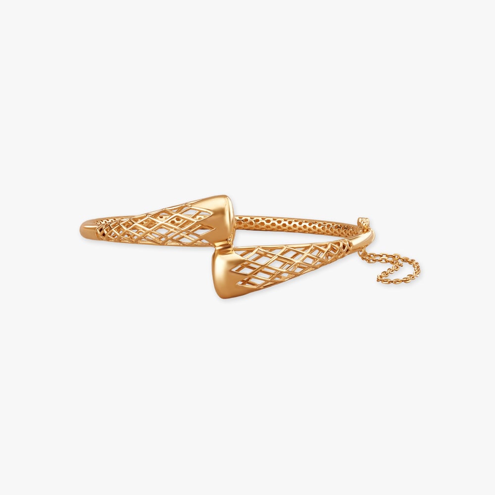 

Mesh Mirage Gold Bangle