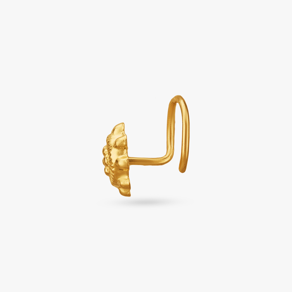 Sunburst Grace Gold Nose Pin,,hi-res image number null