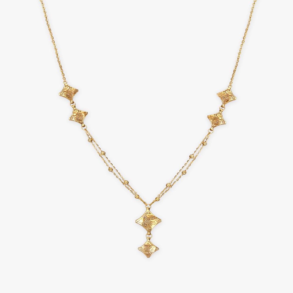 Glam Filigree Gold Necklace,,hi-res image number null