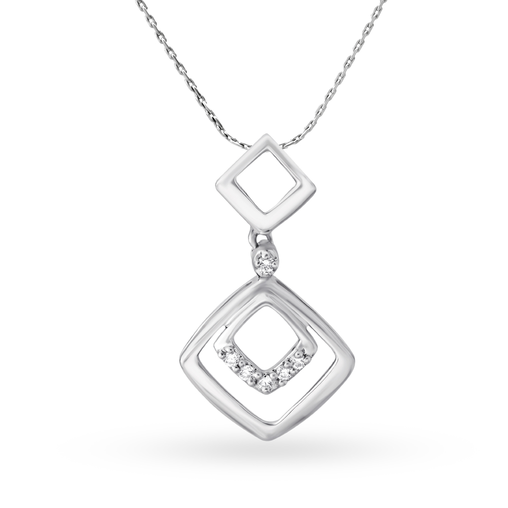 Dazzling Platinum Diamond Pendant