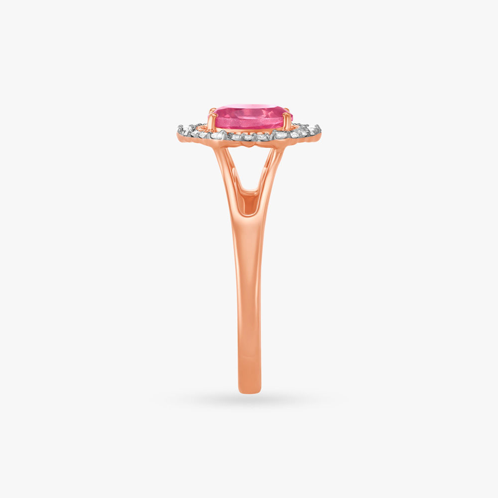 Halo Blush Diamond Ring,,hi-res image number null