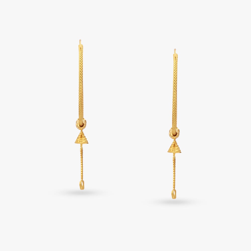 Delightful Gold Hoop Earrings,,hi-res image number null