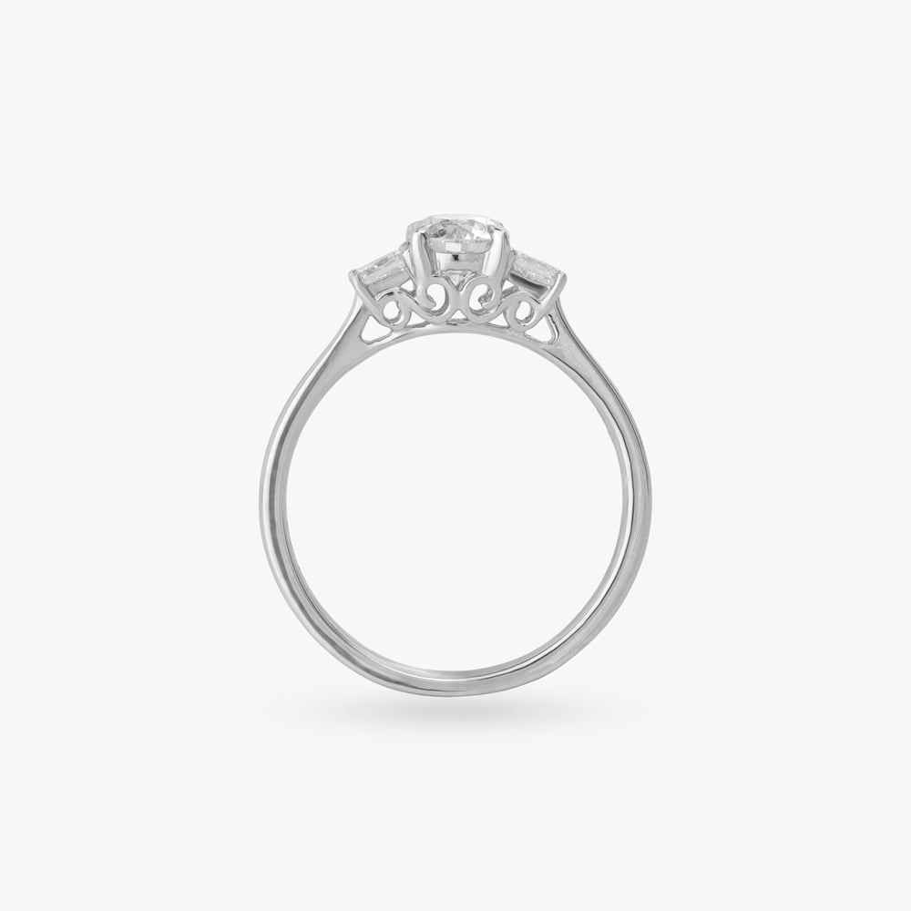 Triple Glow Solitaire Ring,,hi-res image number null