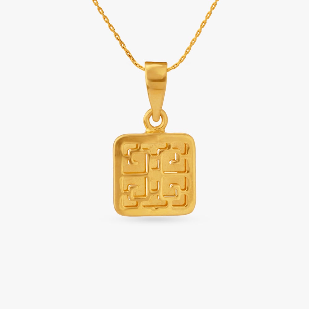

Geometric Grace Gold Pendant