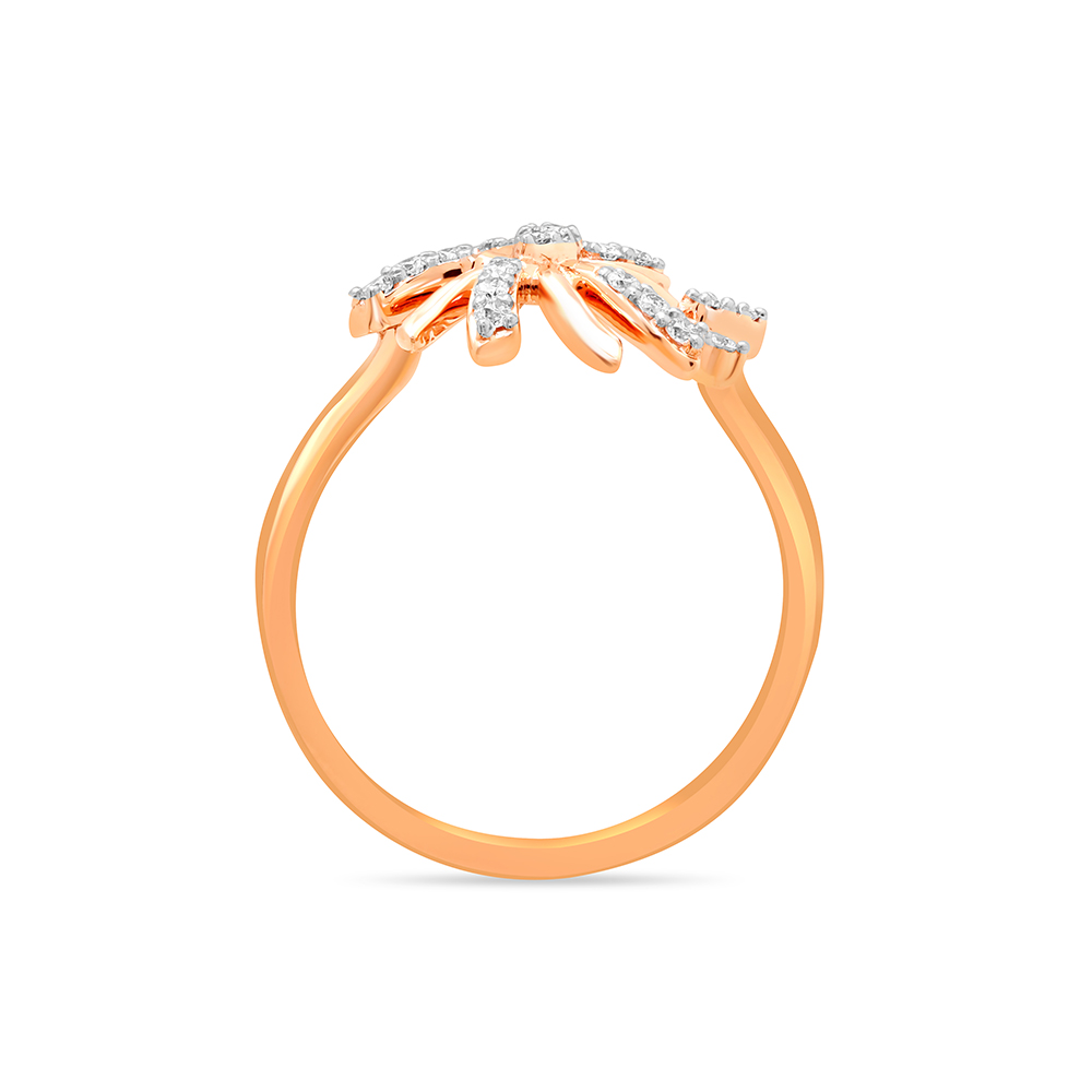 14KT Rose Gold Pretty Flower Ring,,hi-res image number null