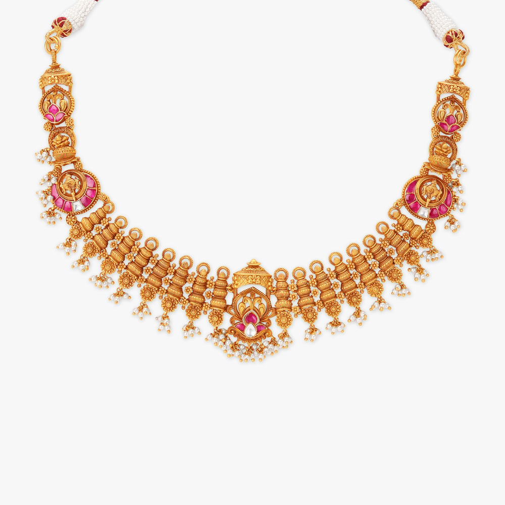 Divine Elegance Gold Haram Set,,hi-res image number null