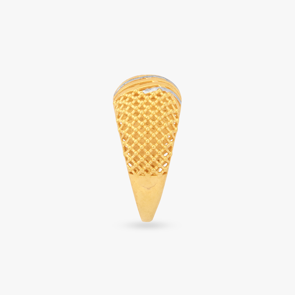 Shimmer Weave Gold Ring,,hi-res image number null
