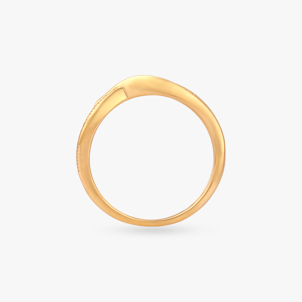 Sculpted Twist Gold Ring,,hi-res image number null
