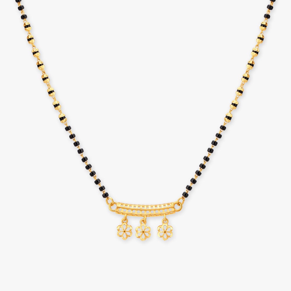 Floral Gold Mangalsutra,,hi-res image number null