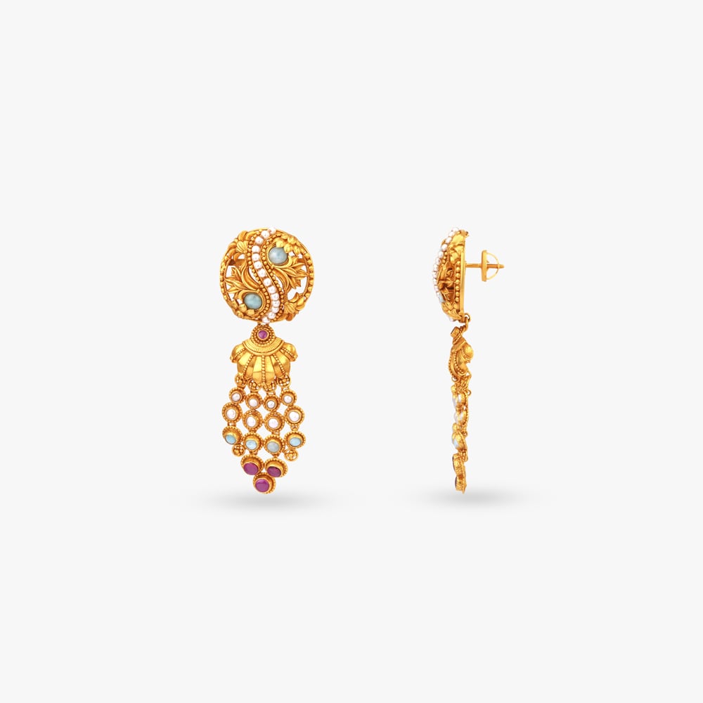 Moon Embrace Gold Necklace Set,,hi-res image number null