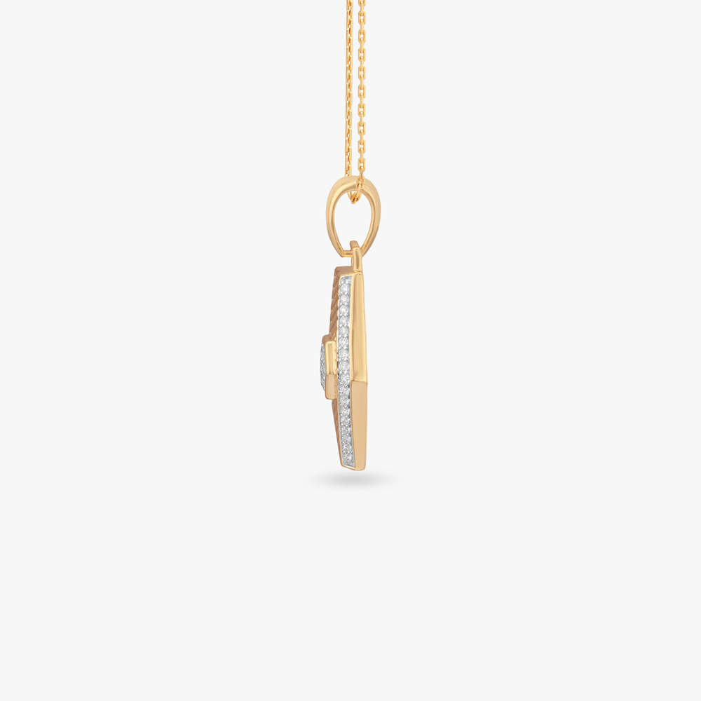 Hexa Stride Diamond Pendant For Men,,hi-res image number null