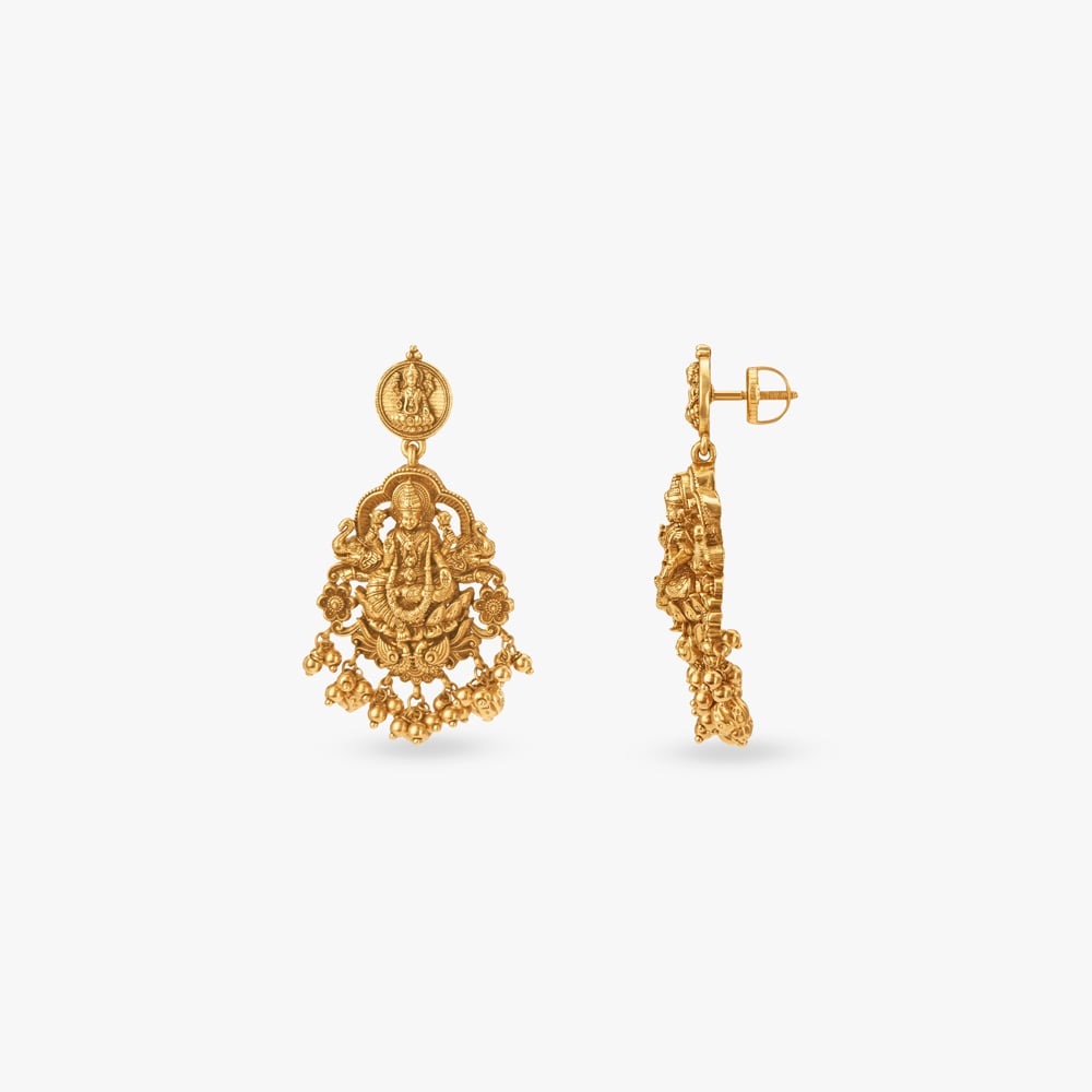 Classic Nakshi Gold Long Necklace Set,,hi-res image number null