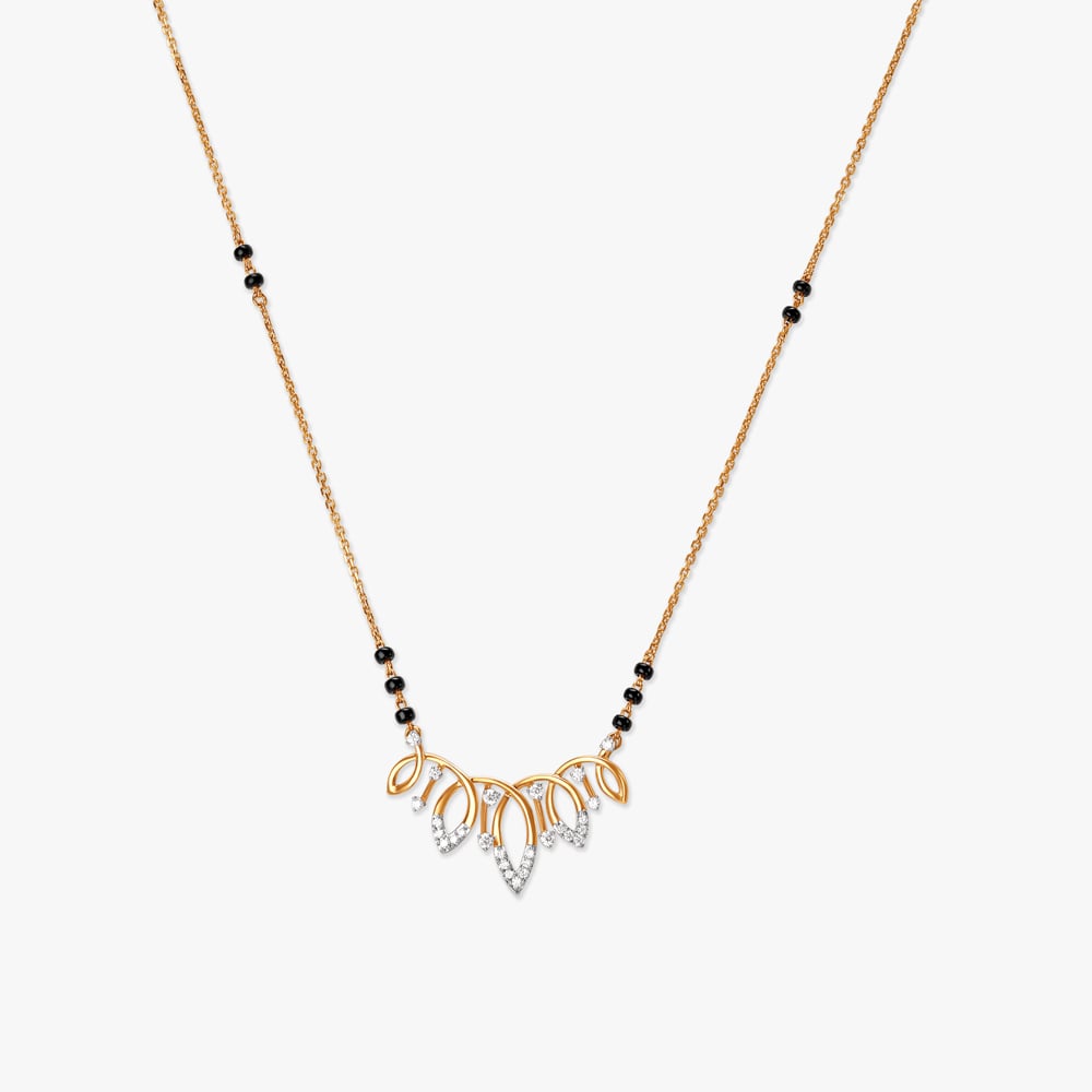 Floral Dance Diamond Mangalsutra,,hi-res image number null