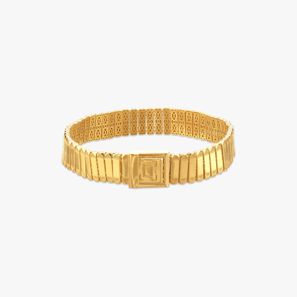 

Panel Luxe Gold Bracelet for Men