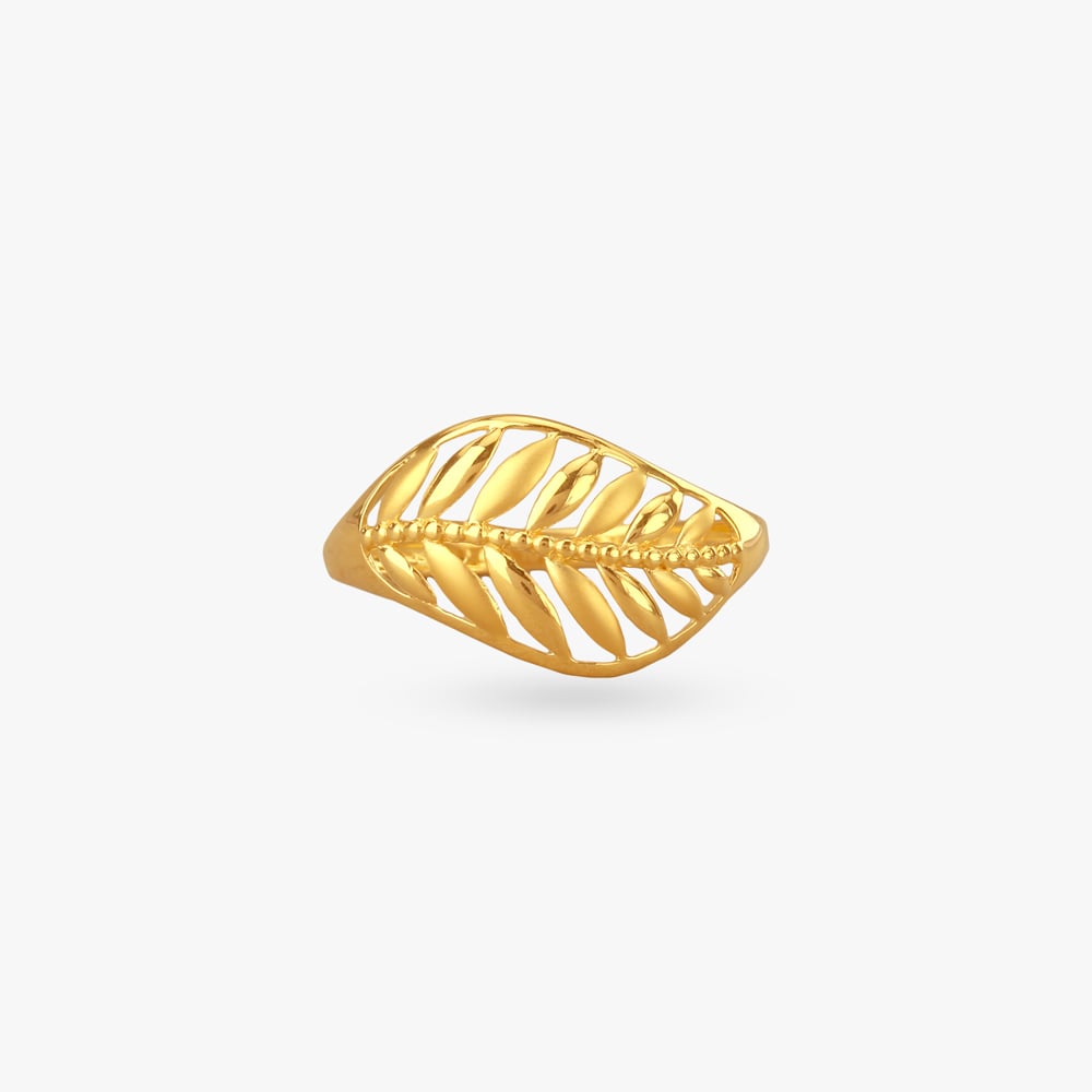 Fern Whisper Gold Ring,,hi-res image number null
