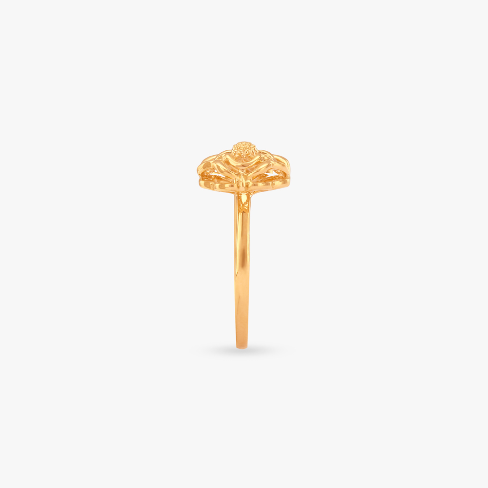 Twin Flower Gold Ring,,hi-res image number null