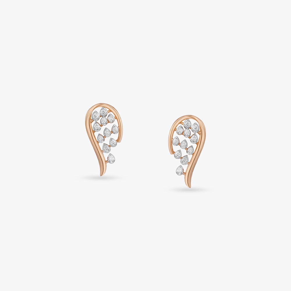 

Raindrop Flow Diamond Stud Earrings