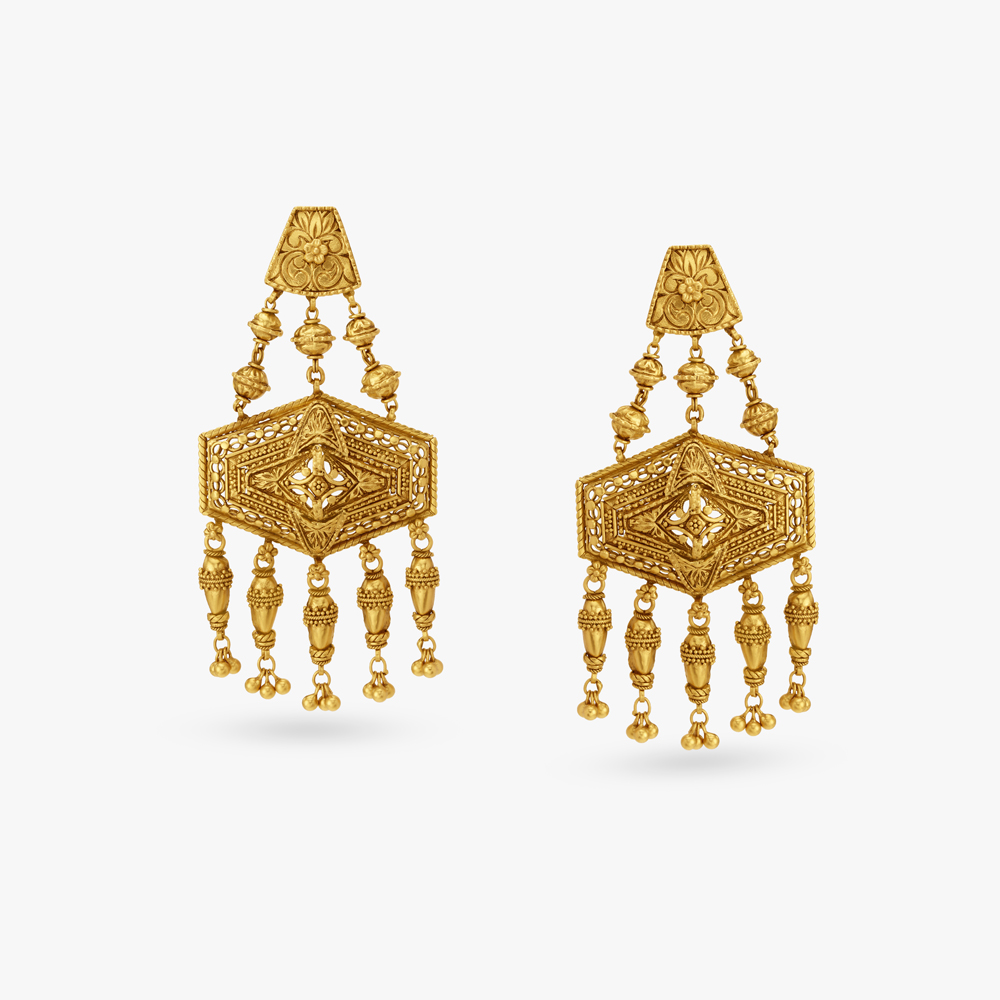 Hexagonal Layered Necklace Set with Partaj and Ras Rawa Work,,hi-res image number null