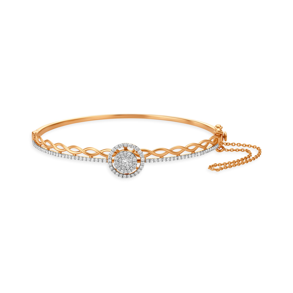Twisted Diamond Bangle,,hi-res image number null