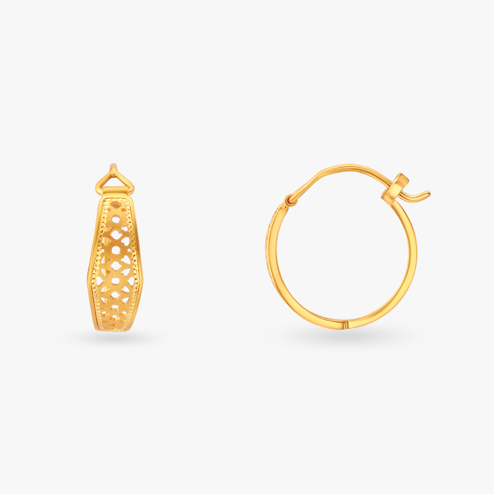 Lacy Elegance Hoop Earrings,,hi-res image number null