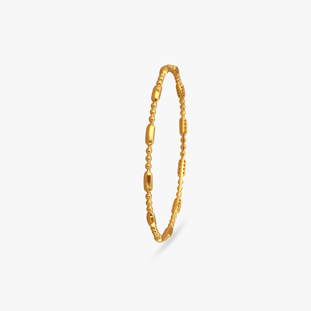 Oval Cluster Gold Bangle,,hi-res image number null
