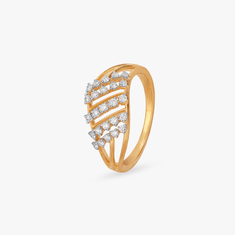 Flow Lines Diamond Ring,,hi-res image number null