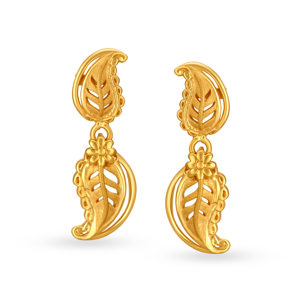 925 Silver NatureInspired Floral Earrings  Ritsikain