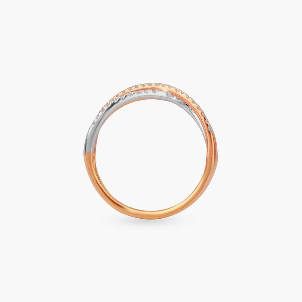 Sculpted Harmony Diamond Finger Ring,,hi-res image number null