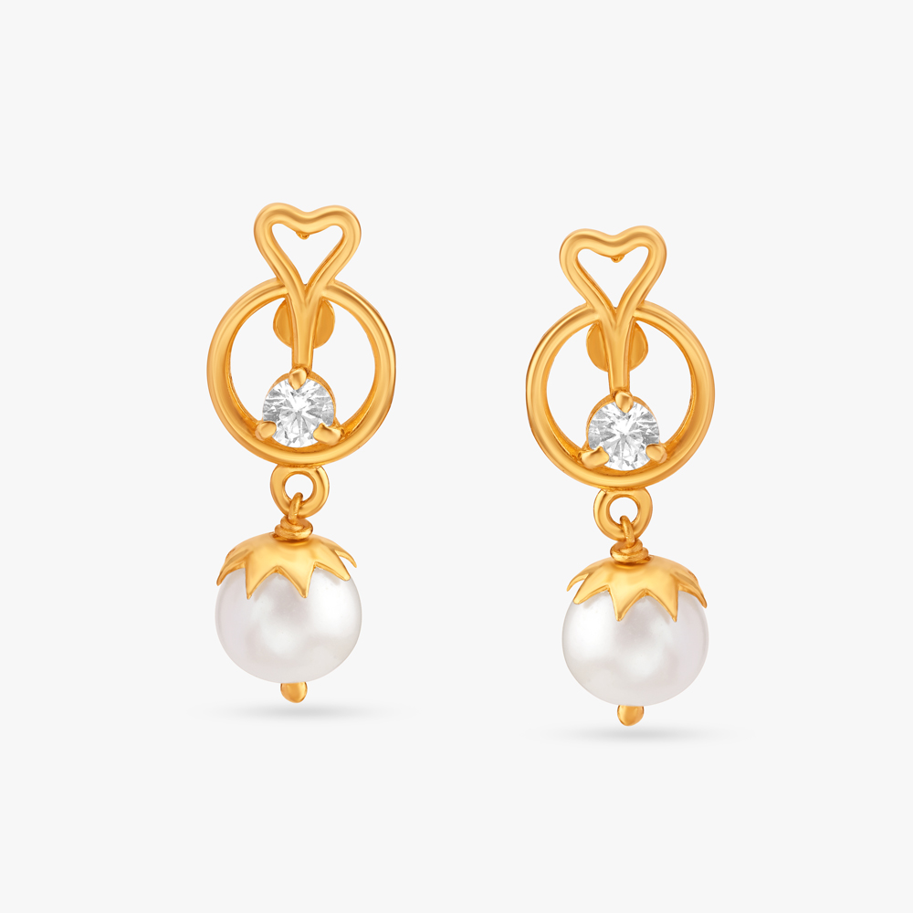 Sophisticated Pearl Drop Earrings,,hi-res image number null