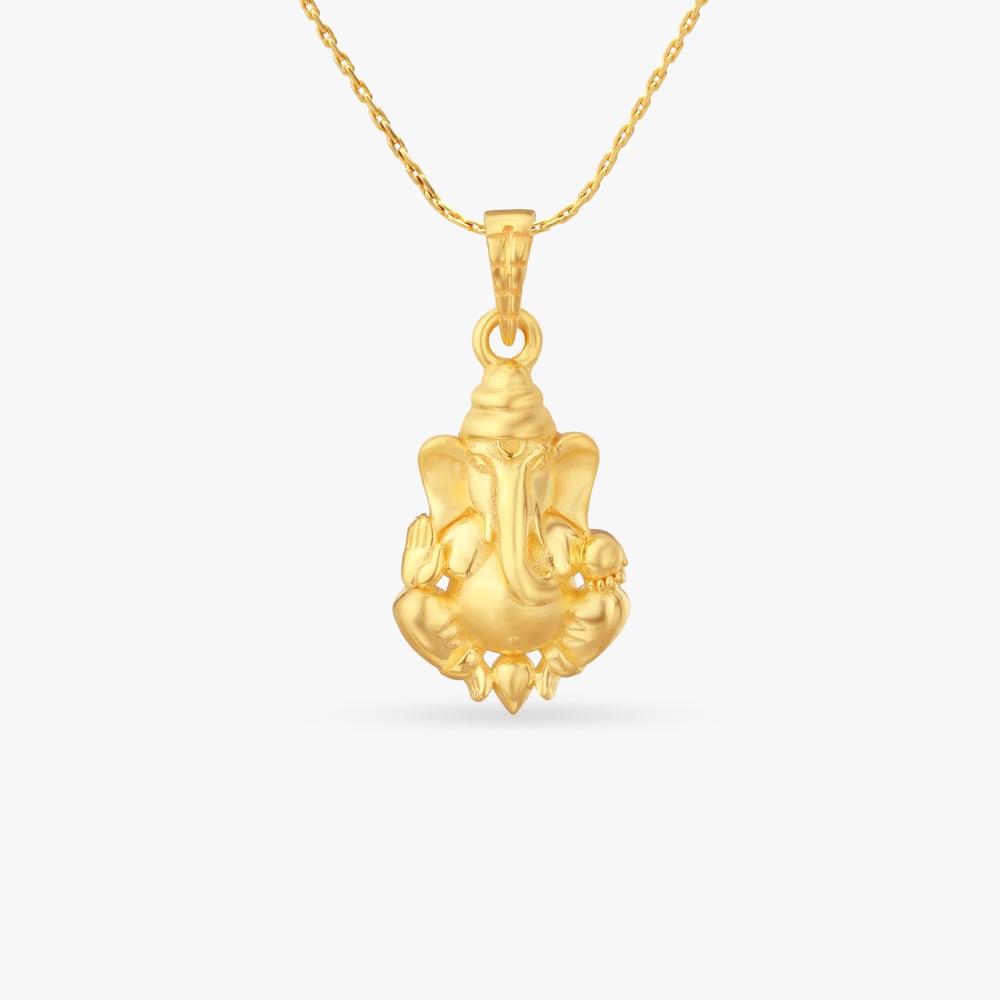 Ganesha Grace Gold Pendant,,hi-res image number null