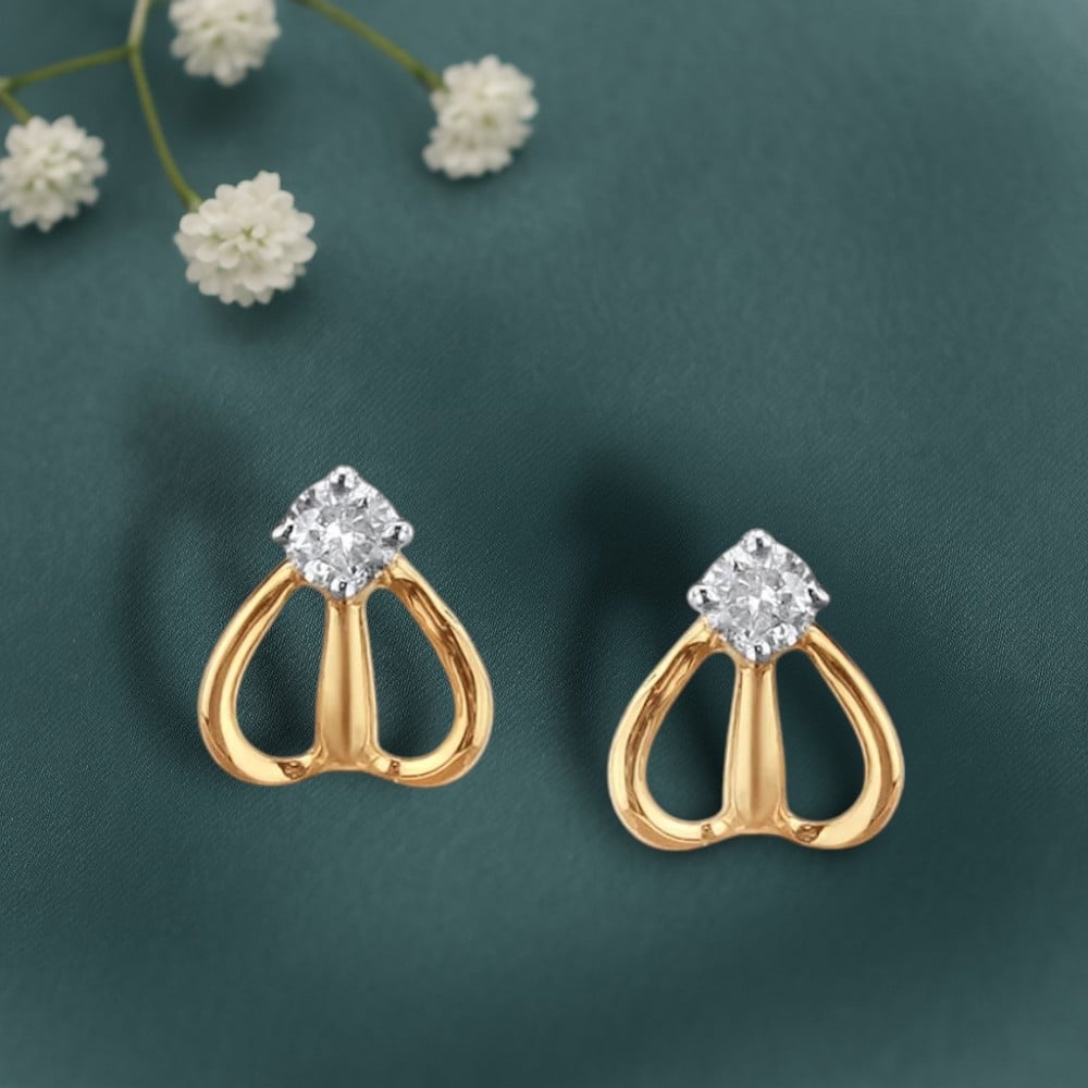 Petite Princess Diamond Stud Earrings For Kids,,hi-res image number null