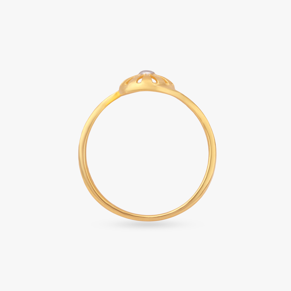 Luminous Axis Gold Ring,,hi-res image number null