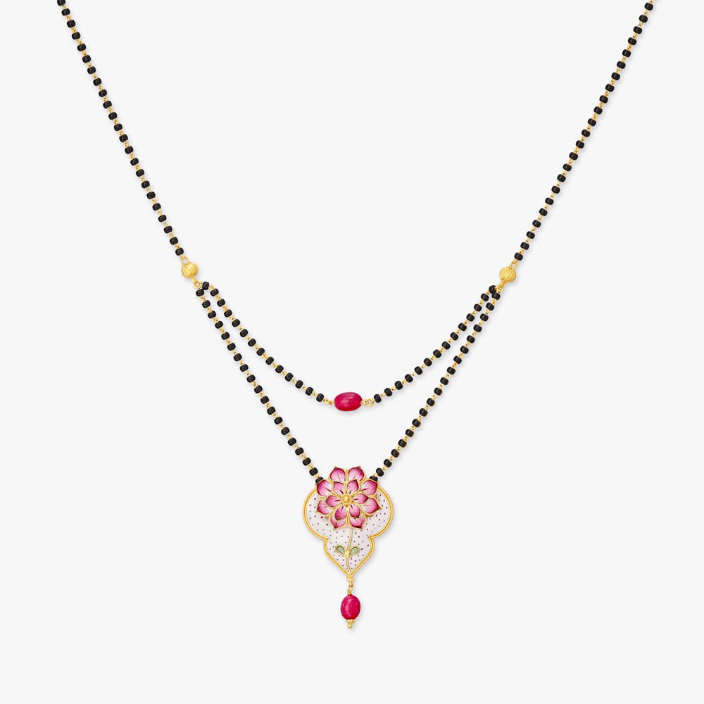 Blush Bloom Gold Mangalsutra,,hi-res image number null