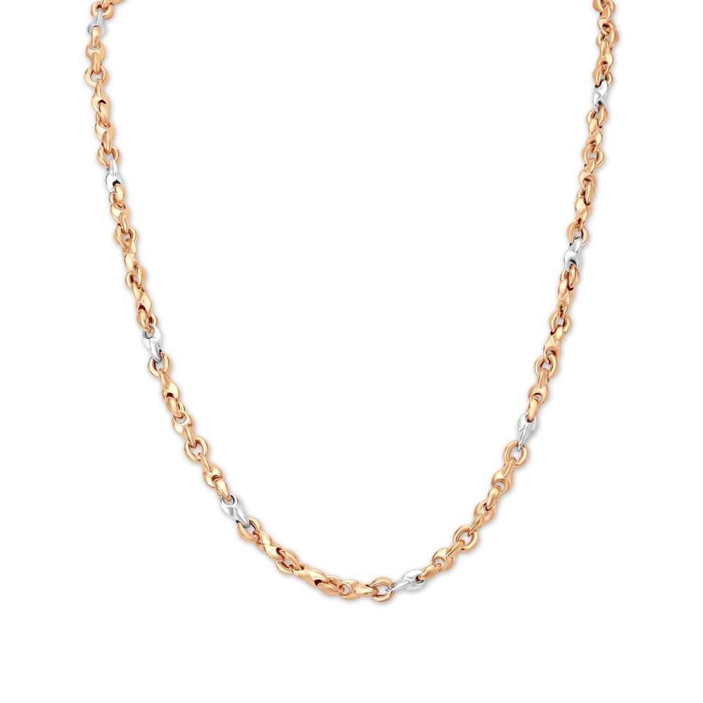 Stylish Dual Tone Gold Chain For Men