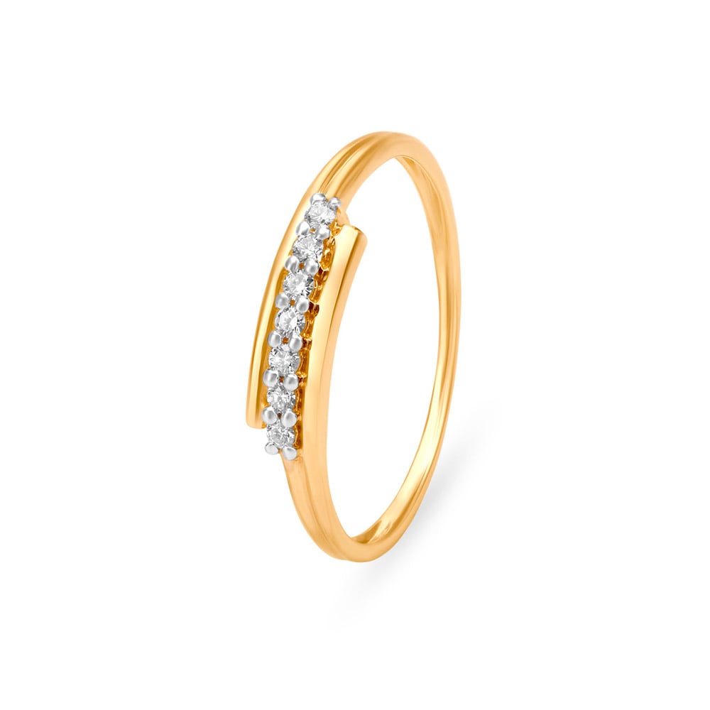 Sleek Arc Diamond Ring,,hi-res image number null