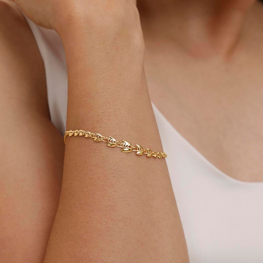 Radiant Lotus Gold Bracelet,,hi-res image number null