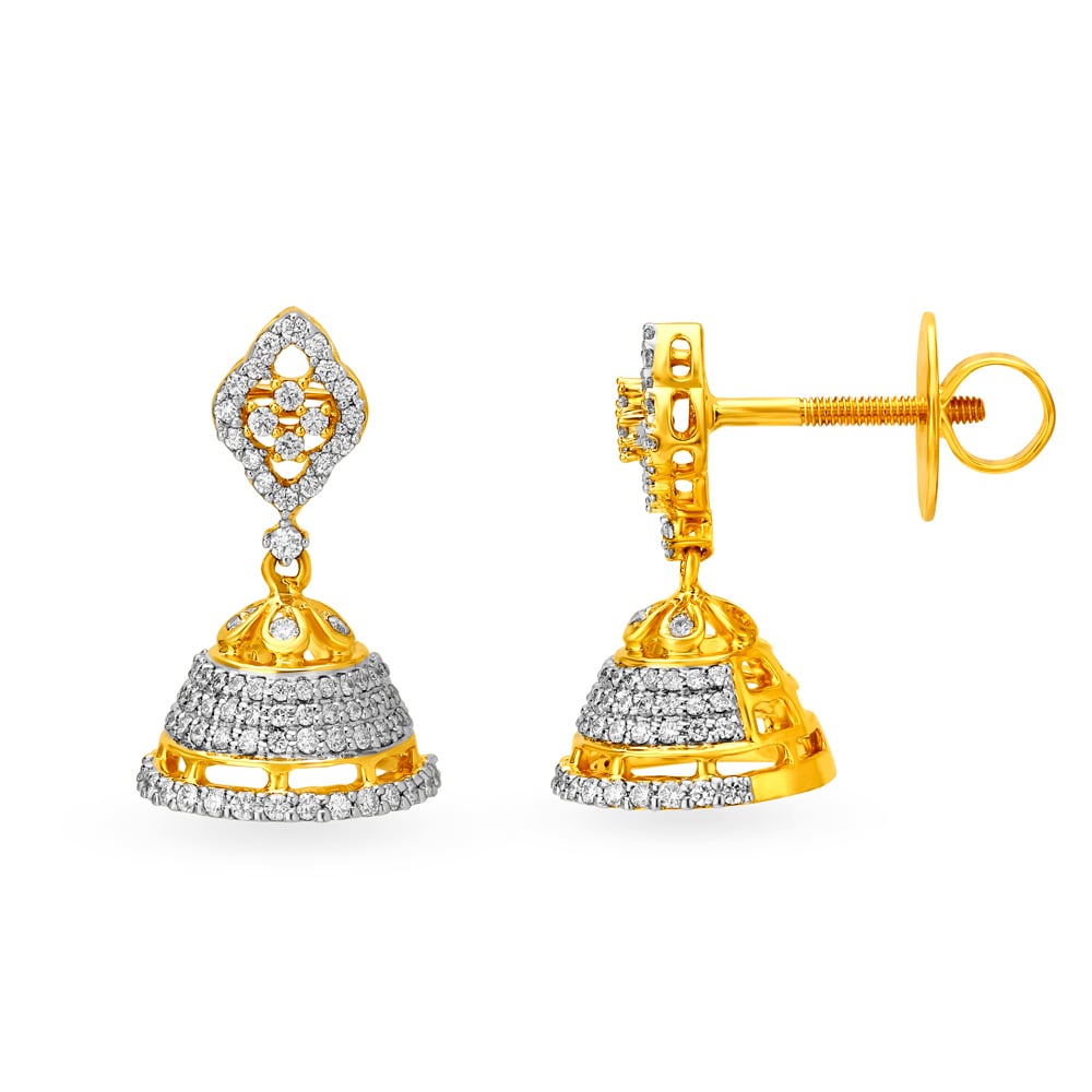 Diamond jhumkas latest designs deals