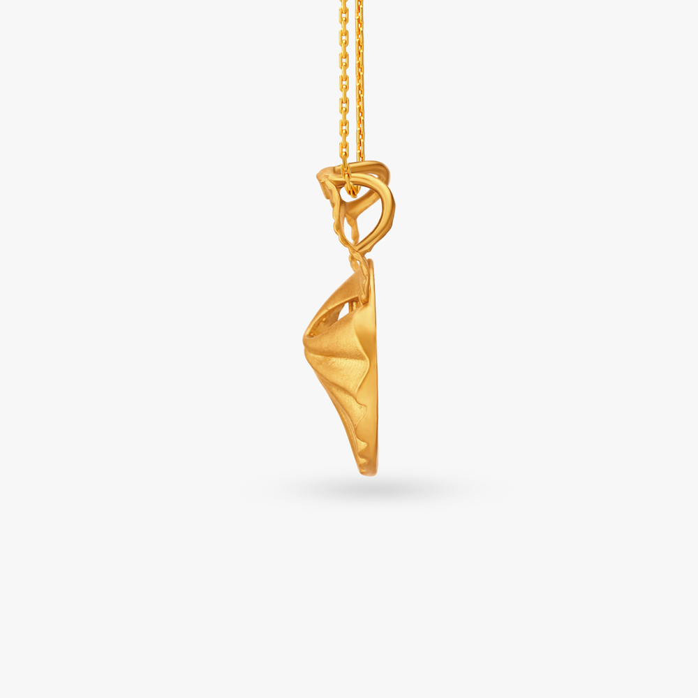 Intertwined Gold Pendant and Earrings Set,,hi-res image number null