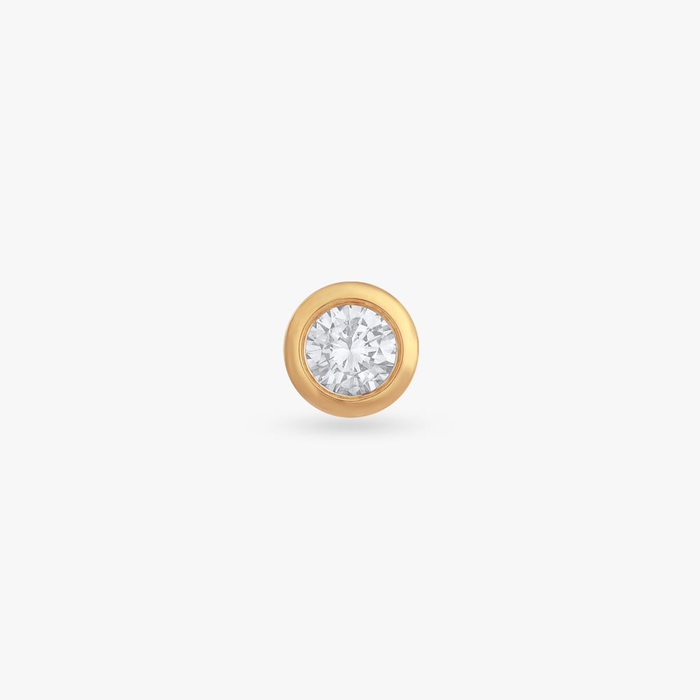 

Minimal Round Diamond Stud Earrings For Men