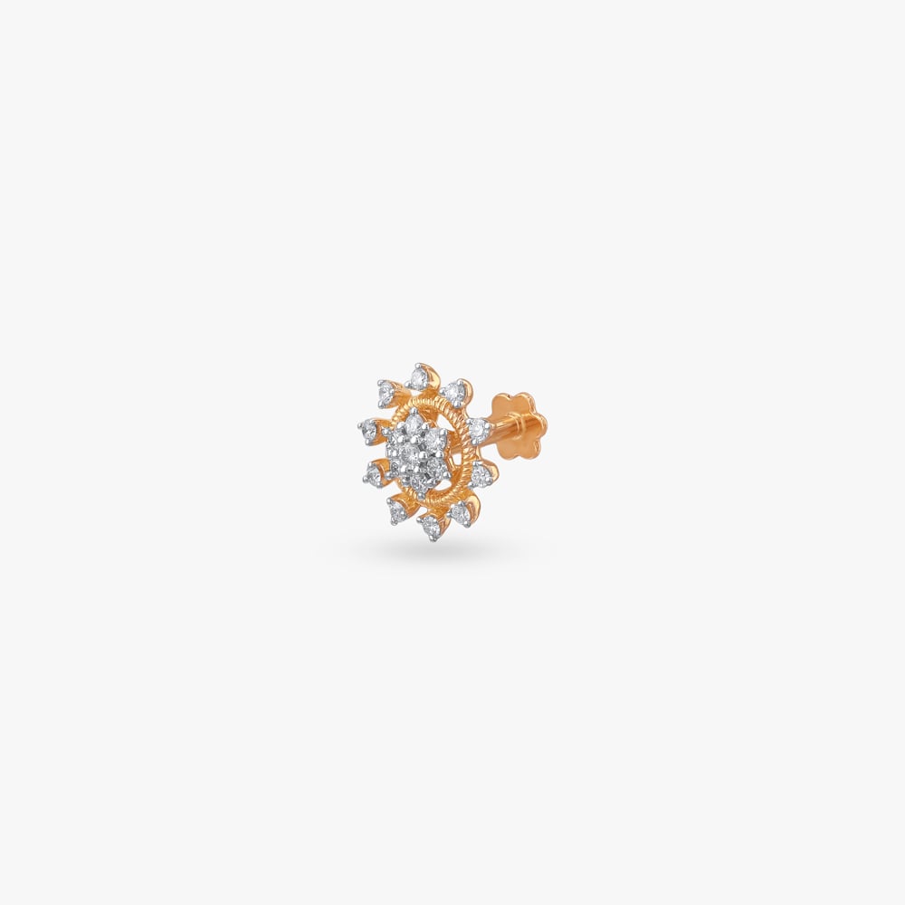 Daylight Dazzle Diamond Nose Pin,,hi-res image number null
