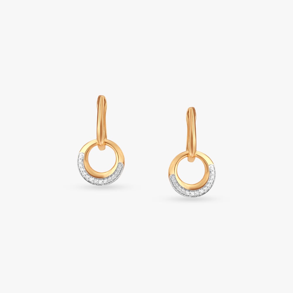 Luminous Orbit Diamond Hoop Earrings,,hi-res image number null