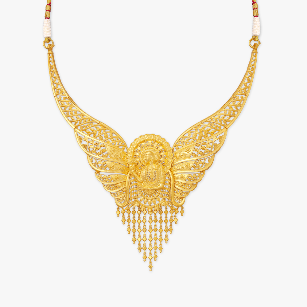 Madhubani Majesty Gold Necklace Set,,hi-res image number null