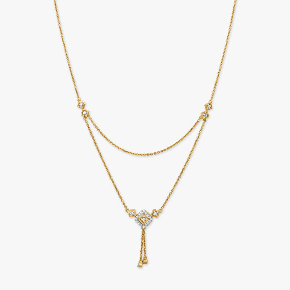 Double layer Diamond Necklace,,hi-res image number null