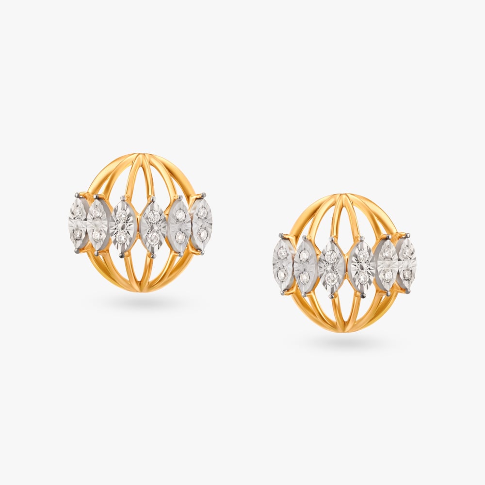 Effortless Glamour Diamond Stud Earrings,,hi-res image number null