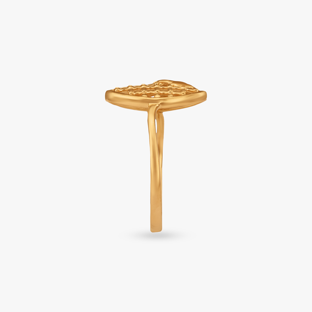 Soft Structure Gold Ring,,hi-res image number null