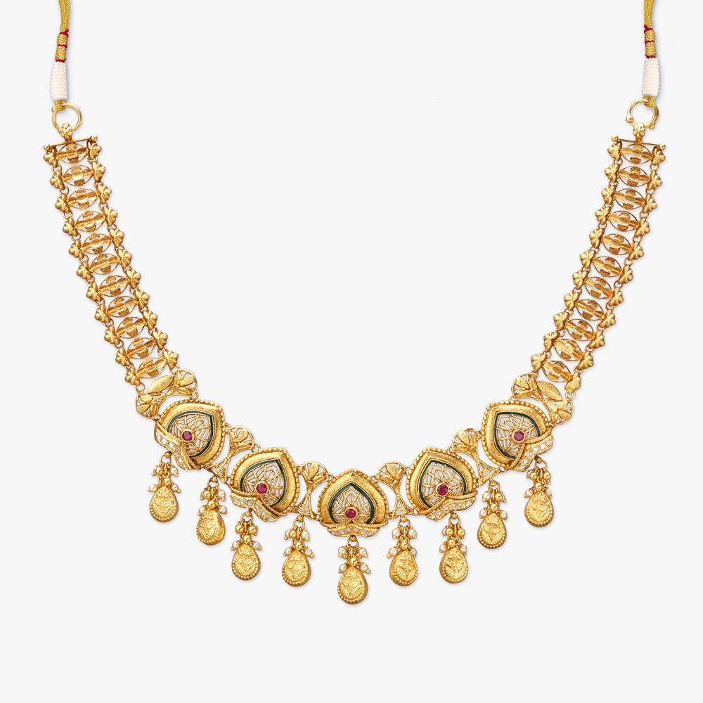 Enchanted Romance Gold Necklace set,,hi-res image number null