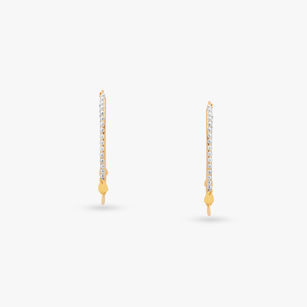 Geometric Gold Hoop Earrings,,hi-res image number null